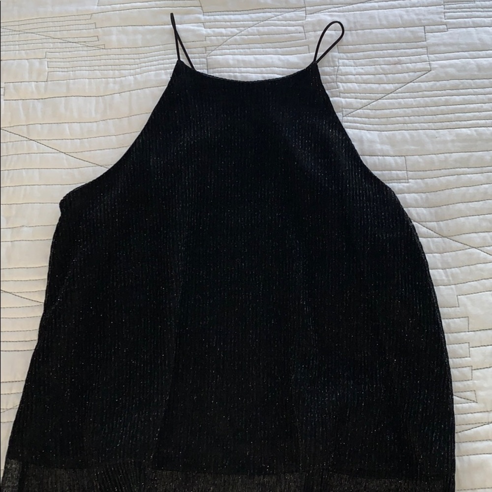 Black tank top